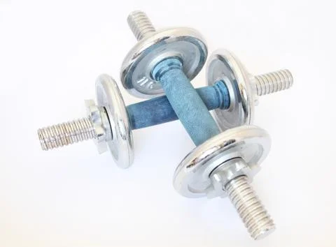 Dumbbell weights Stock Photos