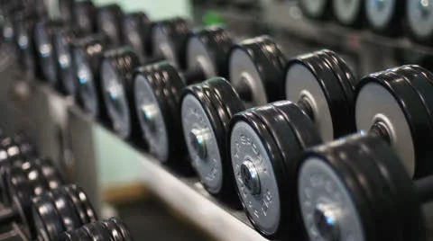 Dumbbells Vídeo Stock 23321450