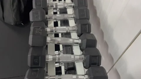 Dumbbells Stock Footage 233997563