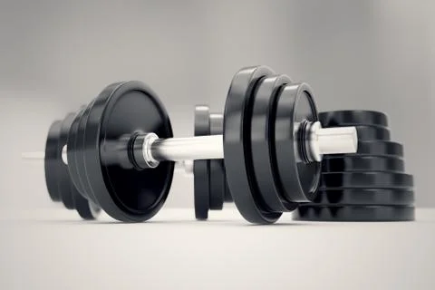 Dumbbells. Illustration