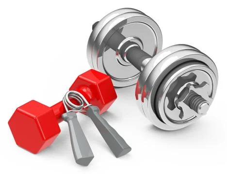 The dumbbells Stock Illustration