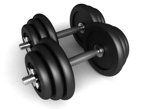 Dumbbells Stock Illustration