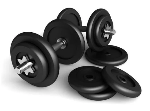 Dumbbells Stock Illustration