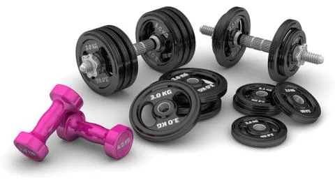 Dumbbells Ilustração Stock