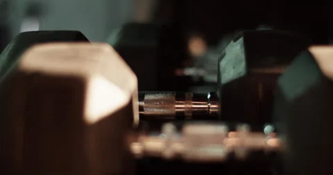 Dumbbells with normal grip placed in heap Stock Footage 272371654