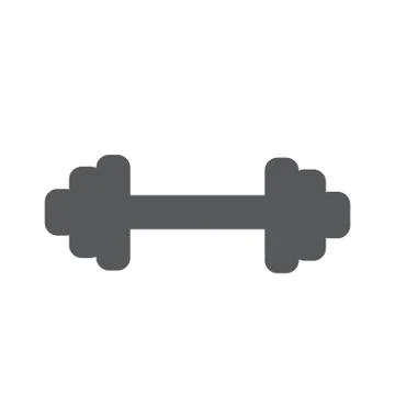 Dumbbells object flat icon isolated on white background Stock Illustration