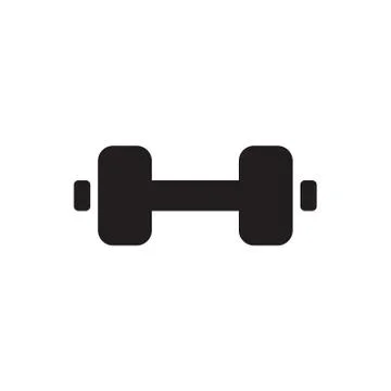 Dumbbells over white background Stock Illustration