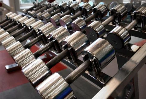 Dumbbells Stock Photos