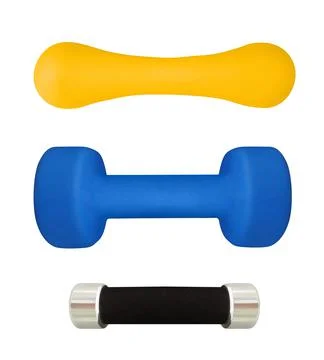 Dumbbells set isolated Фото