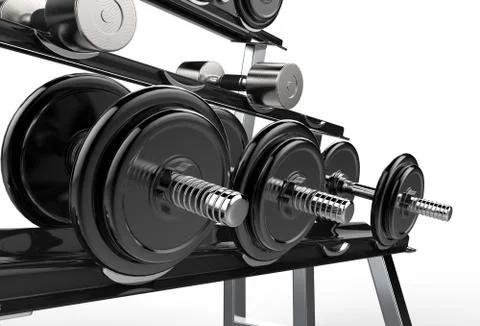 Dumbbells Stand Illustrazione stock