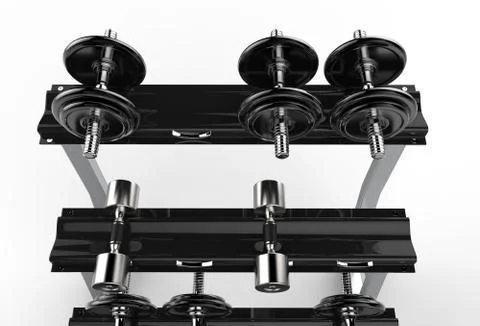 Dumbbells Stand 스톡 일러스트