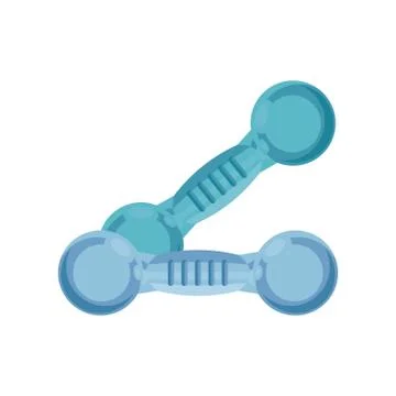 Dumbbells for workout on white background Stock Illustration