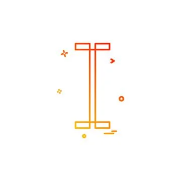 Dumbell icon design vector Stock Illustration