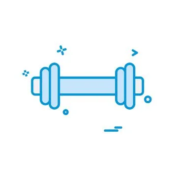 Dumbell icon design vector Stock Illustration