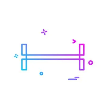 Dumbell icon design vector Stock Illustration