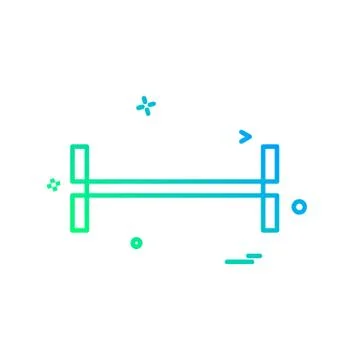 Dumbell icon design vector Stock Illustration
