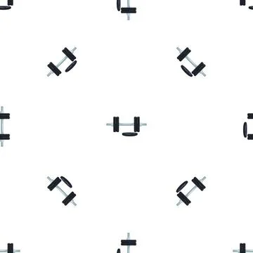 Dumbell pattern seamless vector Stock Illustration