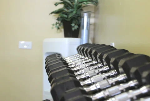 Dumbell Rack Stock Footage 947661