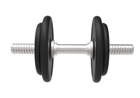 Dumbell Round Weight Stock Illustration