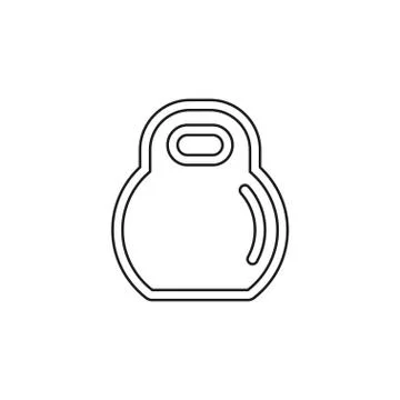 Dumbell vector icon Stock Illustration
