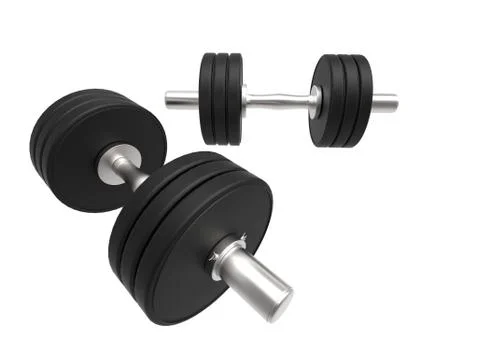 Dumbell Weights Stock Illustration