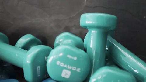 Dumbells weight Video stock 89684152
