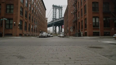 Dumbo Brooklyn Empty Covid-19 Stock Footage 128127119