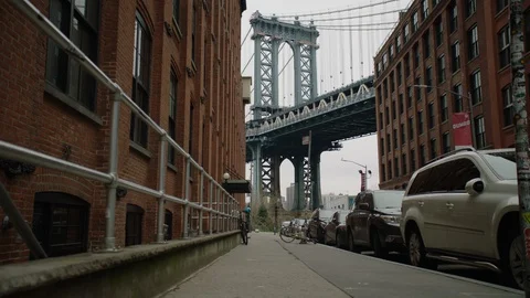 Dumbo Brooklyn Shutdown Stock Footage 128129674