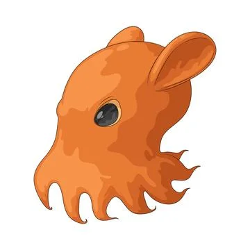 Dumbo octopus illustration Stock Illustration