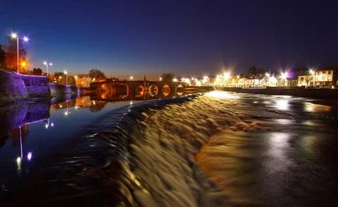 Dumfries at night Stock Photos