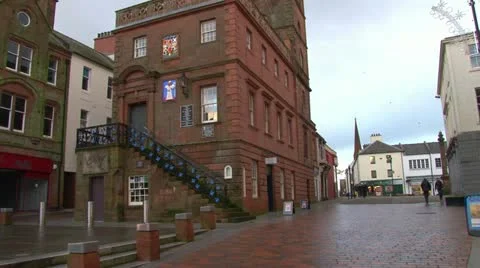 Dumfries Town Centre Stock-Footage 21906468