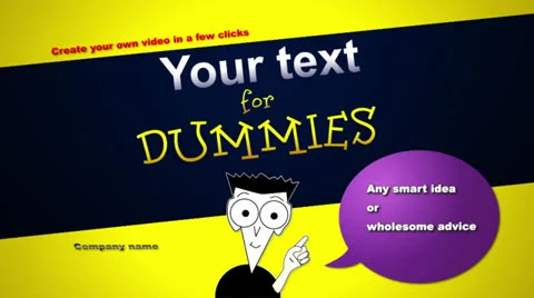 For Dummies Stock After Effects