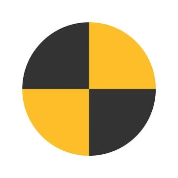 Dummy Crash flat icon. Isolated Vector Illustration Stock Illustration