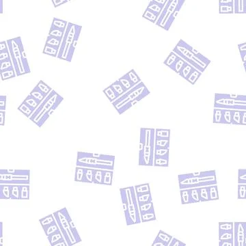 Dummy knives set glyph vector seamless pattern イラスト素材