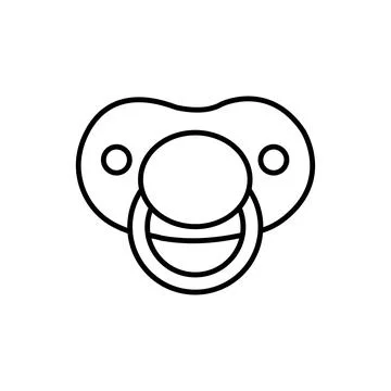 Dummy outline vector icon. Thin line black dummy icon, flat vector simple ele Stock Illustration