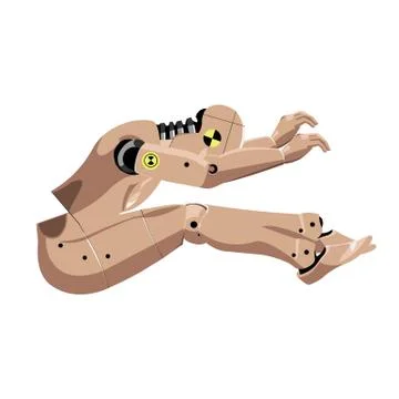 Dummy step three Stock Illustration