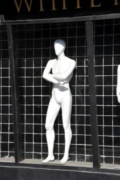 The dummy in the window Stock Photos