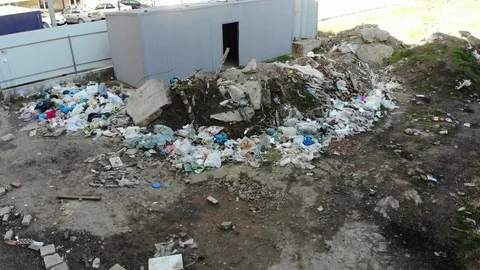 Dump in an abandoned yard. Stock Footage 111470785