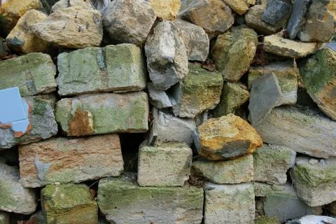 Dump from construction waste Stock Photos