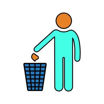 Dump, dustbin, garbage icon. 库存插图