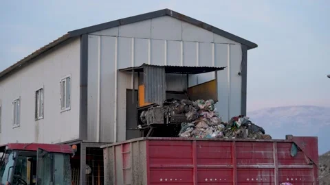 A Dump Facility with tons of unprocessed garbage Stock Footage 241732859