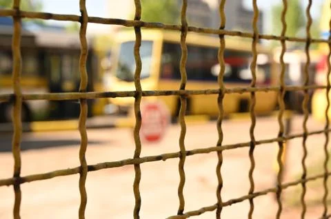 A dump for old buses Stock Photos