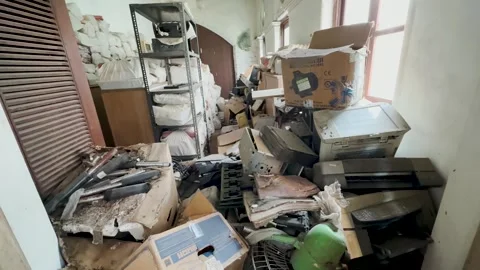 Dump of old papers, Files and Folder. Recycling Stock Footage 252128885