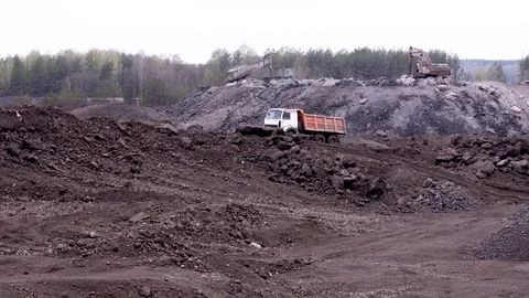 Dump truck career Stock Footage 99178799
