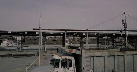 Dump Truck In Construction Zone Stock Footage 72839059