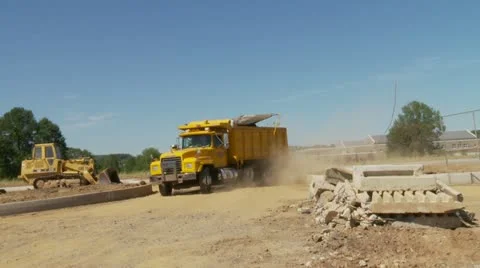 Dump truck Stock Footage 11502962