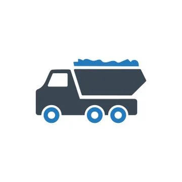 Dump Truck Icon Stock Illustration