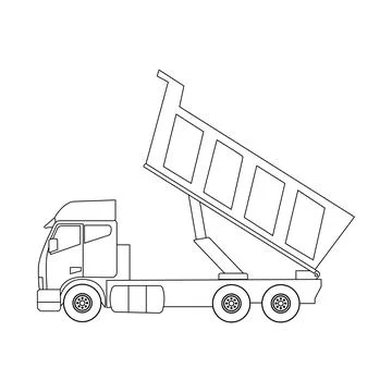 Dump truck icon Stock Illustration