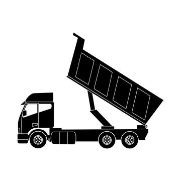 Dump truck icon Stock Illustration