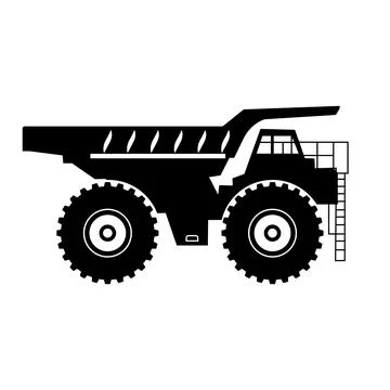 Dump truck icon Stock Illustration